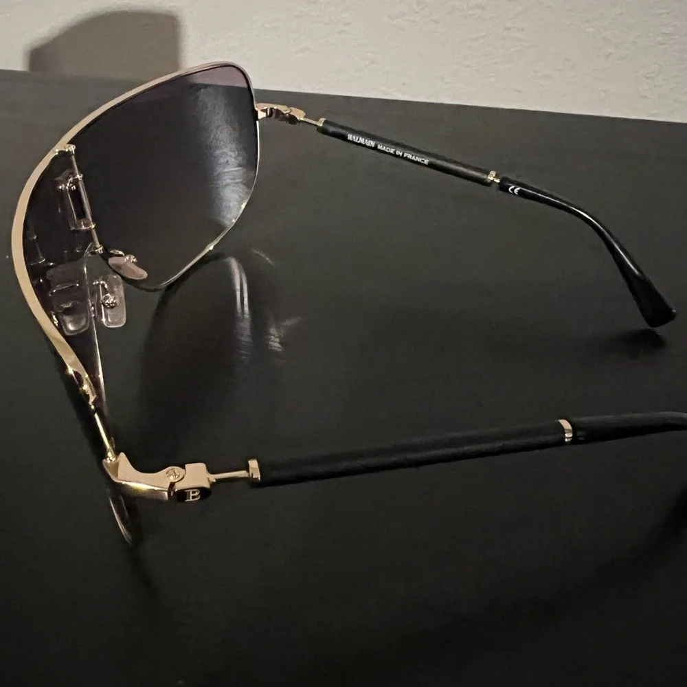Balmain Black and Gold Sunglasses - Picture 6 of 11